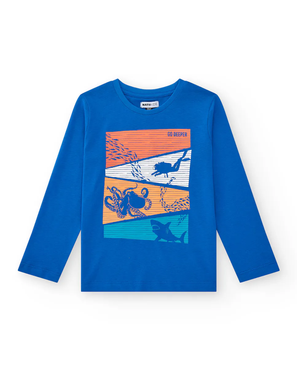 Футболка для мальчика с длинными рукавами и темно-синим принтом Tuc tuc, синий
Футболка для мальчика с длинными рукавами и темно-синим принтом Tuc tuc, синий