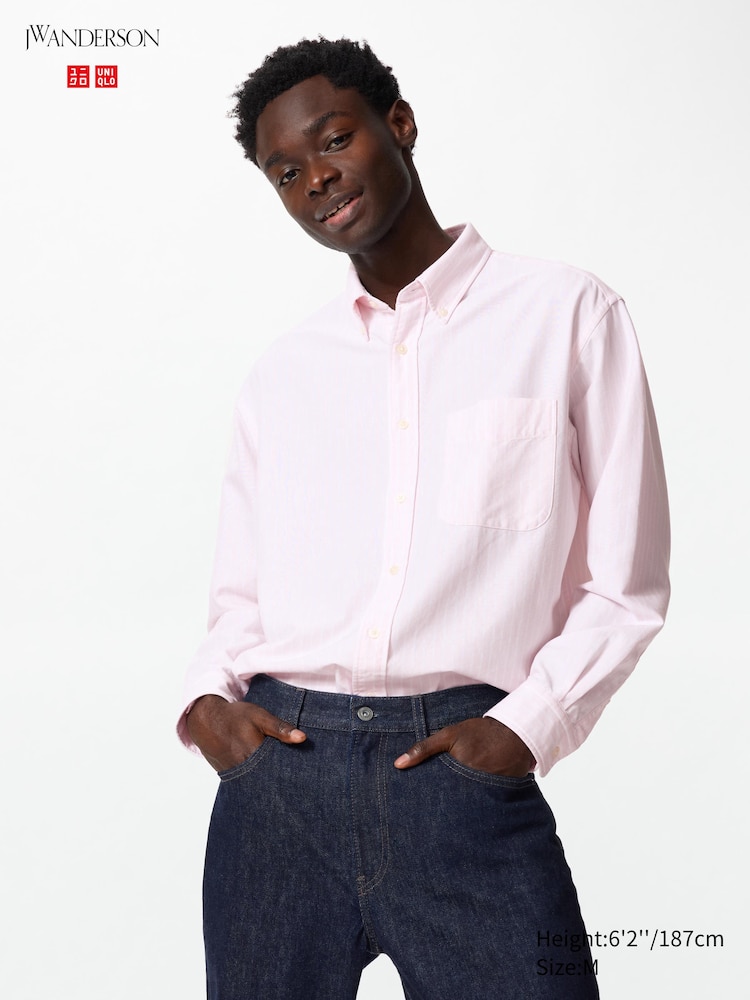 Рубашка oxford свободного покроя в полоску Uniqlo, цвет 11 розовый
Рубашка oxford свободного покроя в полоску Uniqlo, цвет 11 розовый