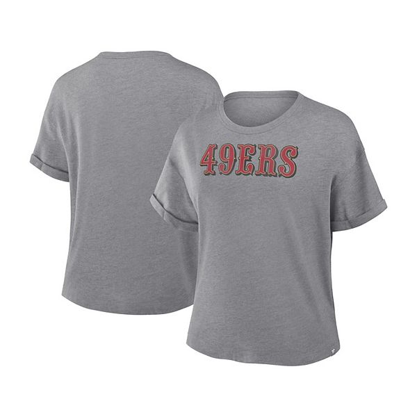 Женская футболка heather gray san francisco 49ers tri-blend Fanatics
Женская футболка heather gray san francisco 49ers tri-blend Fanatics