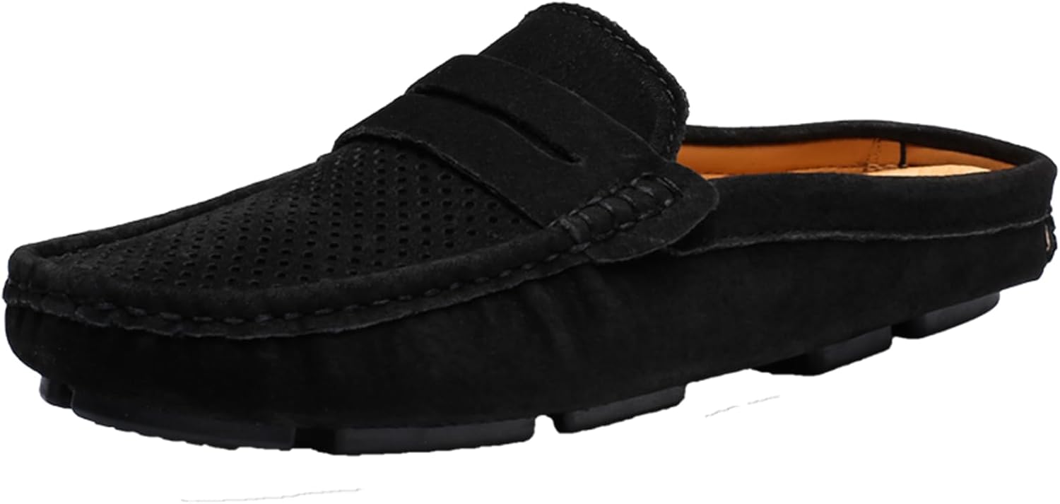 Мужские слипоны Abborora, тапочки, кожаные лоферы, формальная и повседневная обувь с открытой пяткой, бизнес-кэжуал, мужские обувь, черный
Мужские слипоны Abborora, тапочки, кожаные лоферы, формальная и повседневная обувь с открытой пяткой, бизнес-кэжуал, мужские обувь, черный