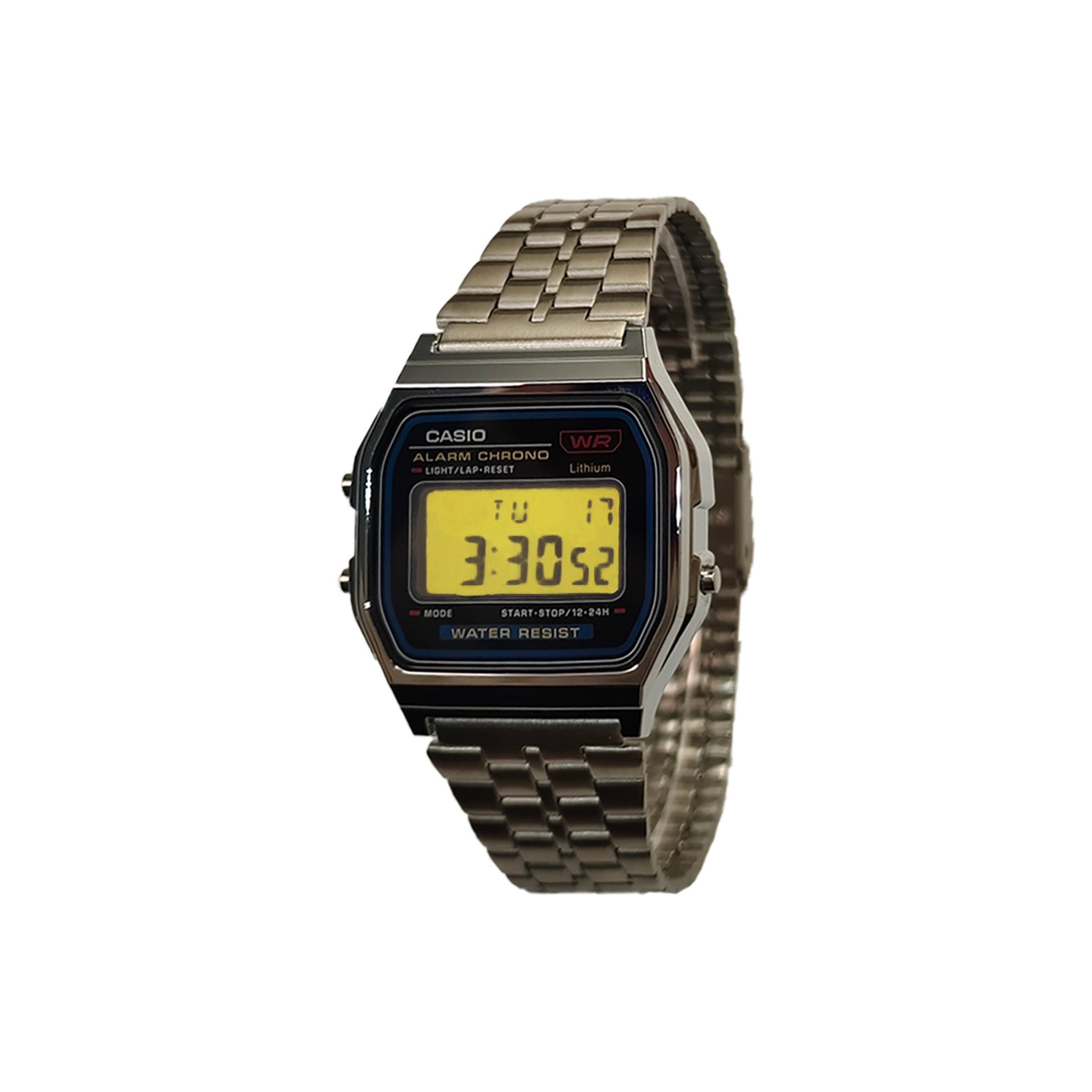 CASIO Часы Retrofit Series Quartz Movement Stainless Steel Strap Watch Men's Watch Black Dial, Black Dial with Yellow Bezel
CASIO Часы Retrofit Series Quartz Movement Stainless Steel Strap Watch Men's Watch Black Dial, Black Dial with Yellow Bezel