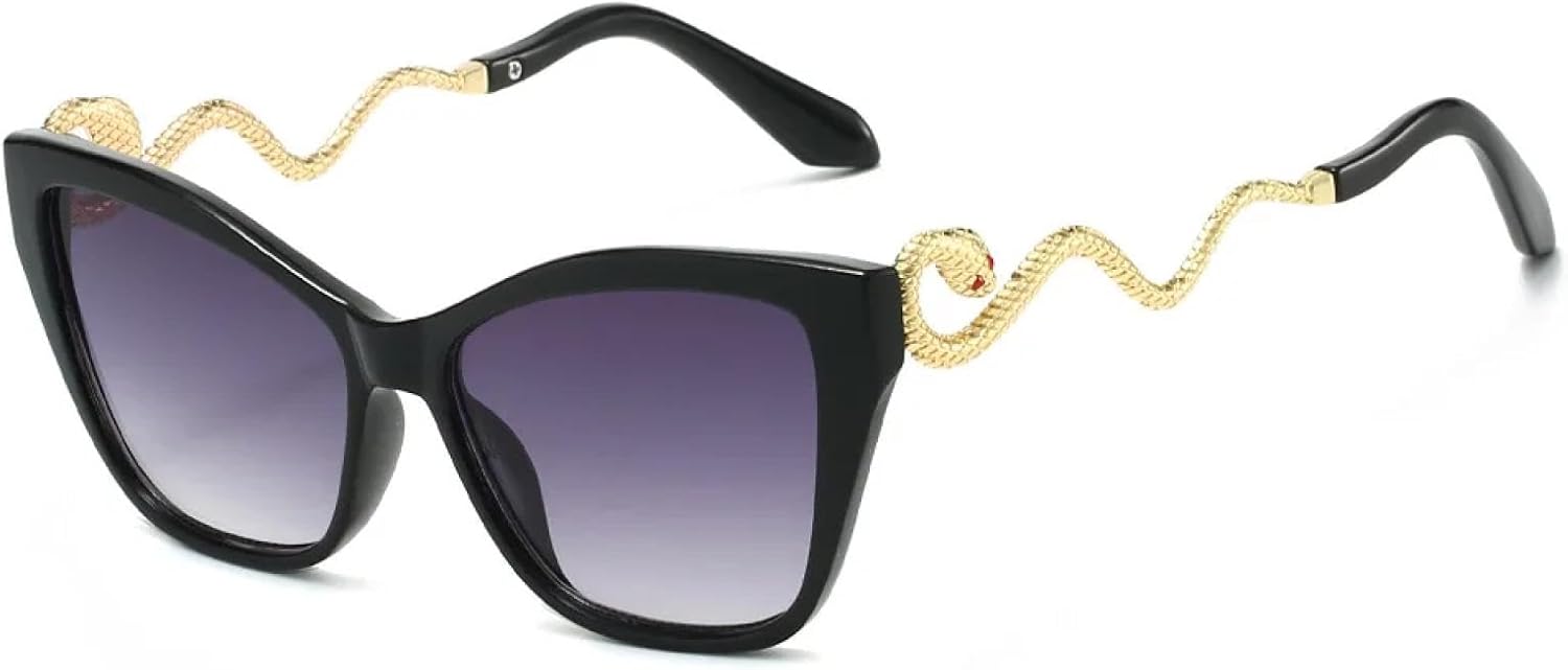 Винтажные солнцезащитные очки «кошачий глаз» для женщин и мужчин в стиле панк, популярные, роскошные, сексуальные, металлические, с защитой от УФ-излучения UV400 TYUVIVO, Black Gray
Винтажные солнцезащитные очки «кошачий глаз» для женщин и мужчин в стиле панк, популярные, роскошные, сексуальные, металлические, с защитой от УФ-излучения UV400 TYUVIVO, Black Gray