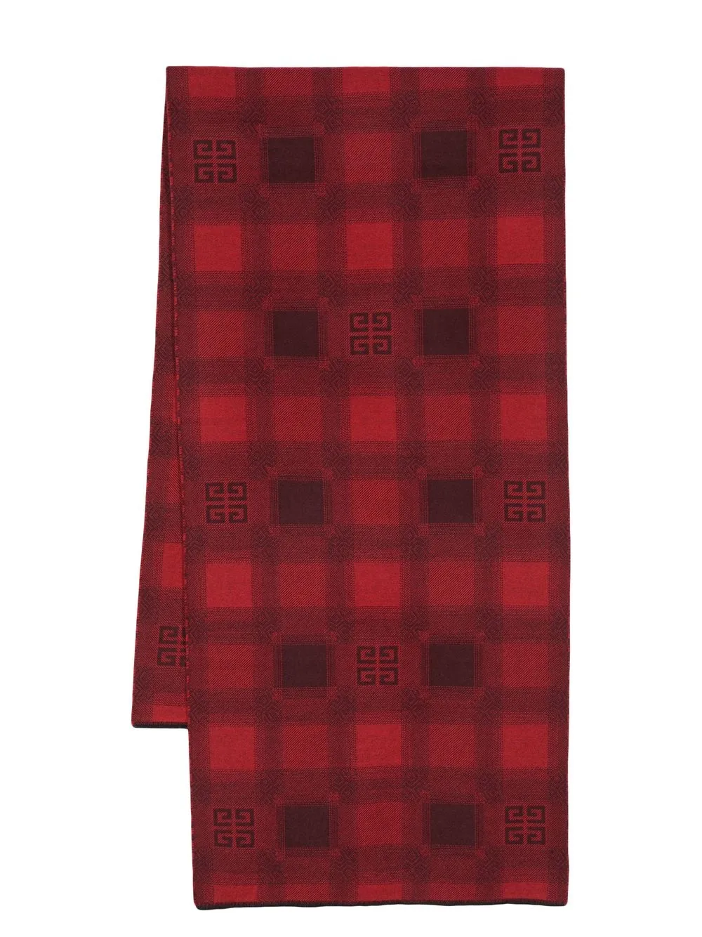 Клетчатый шарф с логотипом Givenchy, красный
Клетчатый шарф с логотипом Givenchy, красный