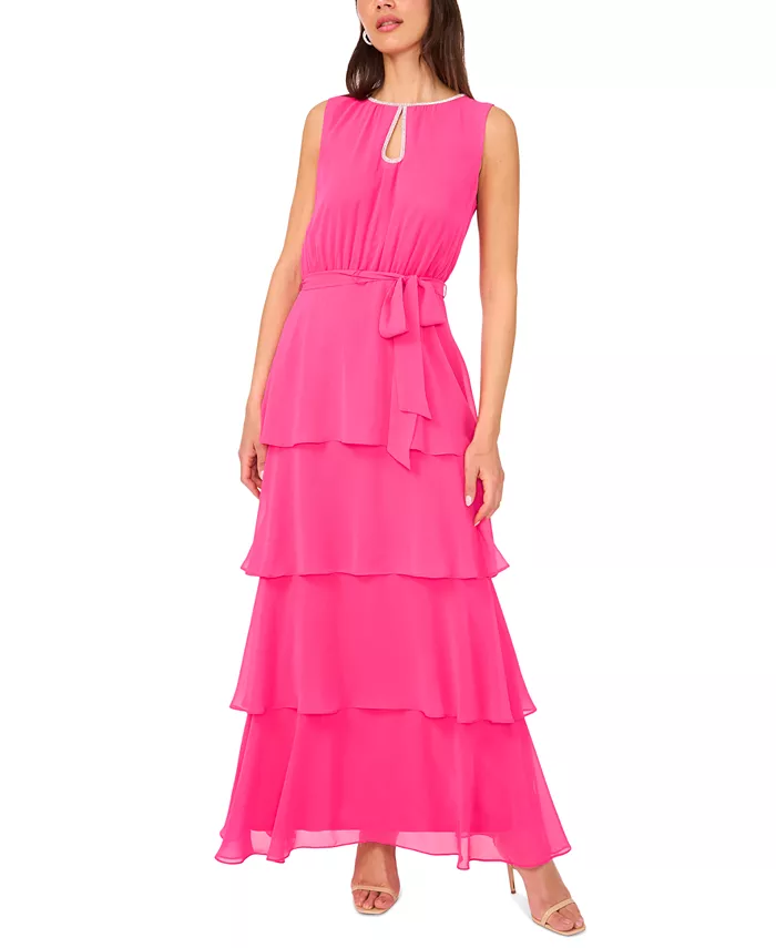 Женское многоярусное шифоновое платье без рукавов с вырезом-замочной скважиной MSK, розовый
Женское многоярусное шифоновое платье без рукавов с вырезом-замочной скважиной MSK, розовый