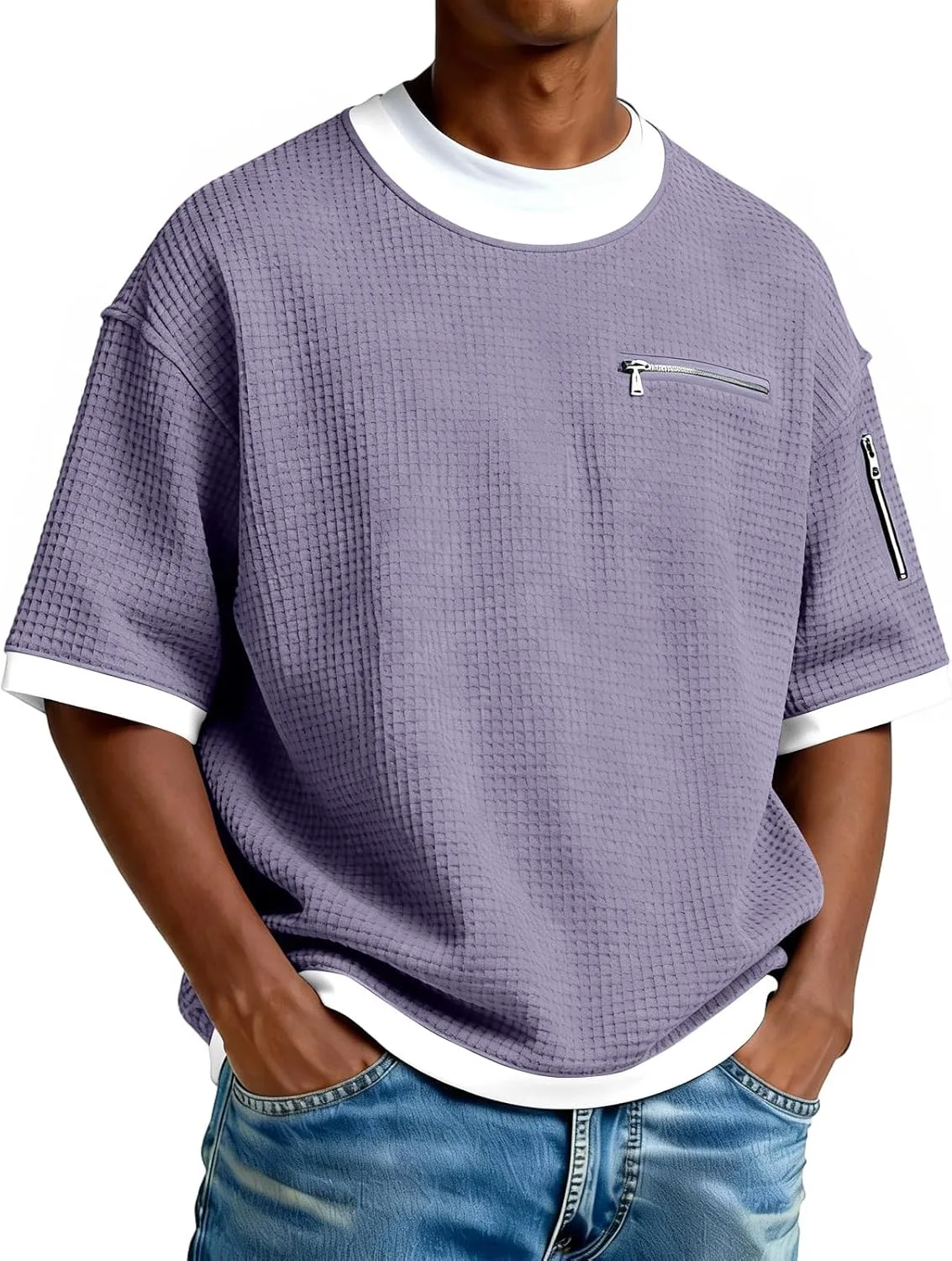 Футболка мужская Casual, короткий рукав, Crewneck, Waffle Knit, S-4XL
Футболка мужская Casual, короткий рукав, Crewneck, Waffle Knit, S-4XL
