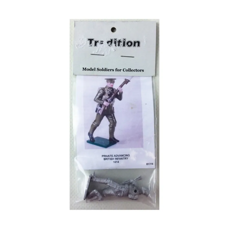 Рядовое наступление - британская пехота, 1914 г., Historical Miniatures (Tradition Miniatures) (54mm)
Рядовое наступление - британская пехота, 1914 г., Historical Miniatures (Tradition Miniatures) (54mm)