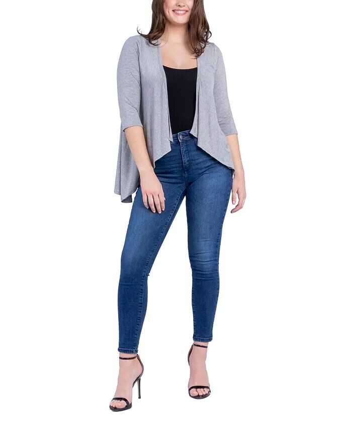 Женский кардиган с открытыми передними рукавами и рукавами до локтя 24seven Comfort Apparel, серый
Женский кардиган с открытыми передними рукавами и рукавами до локтя 24seven Comfort Apparel, серый