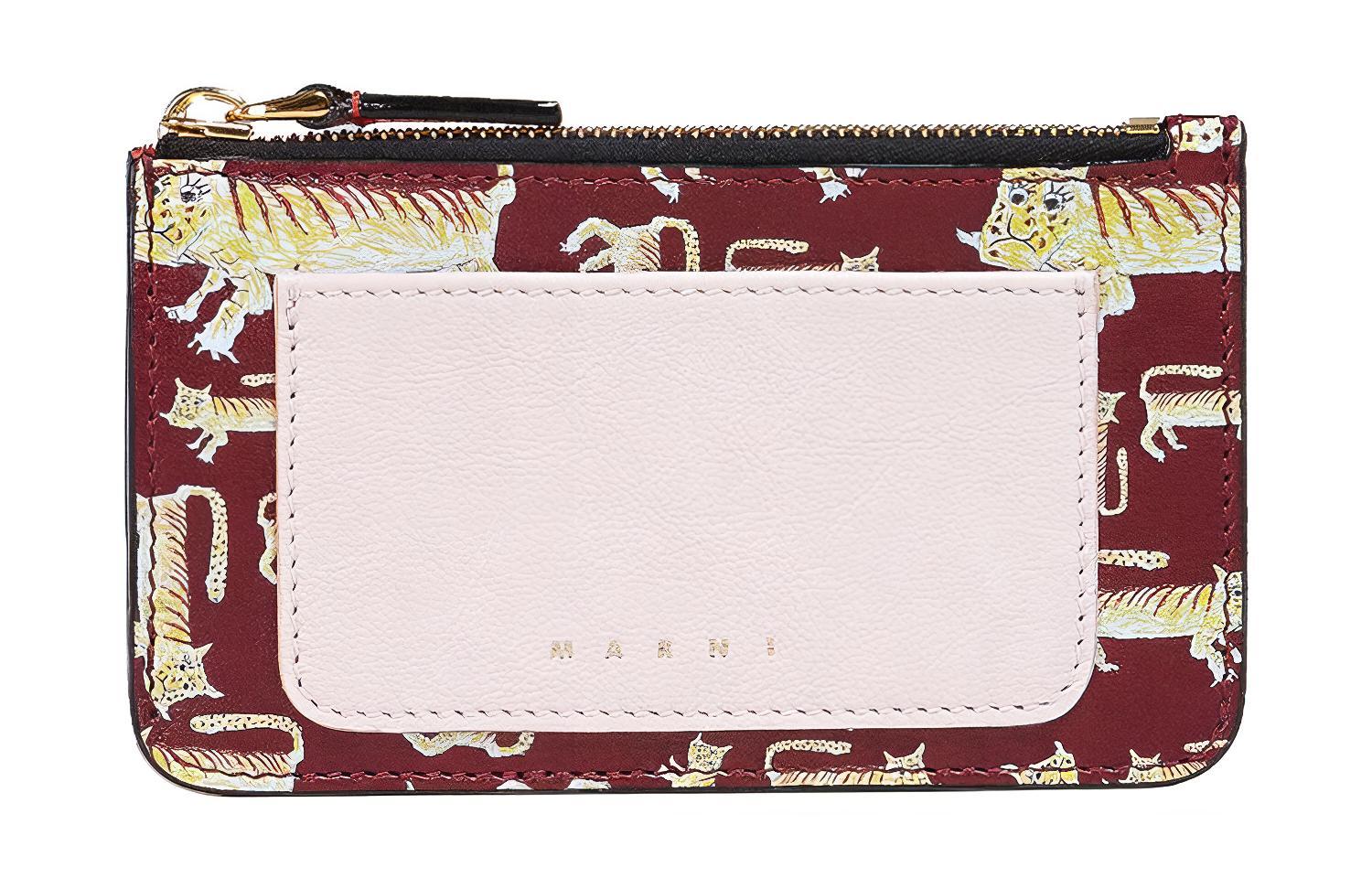 MARNI Женский кошелек для монет из коровьей кожи розово-красный 
MARNI Женский кошелек для монет из коровьей кожи розово-красный