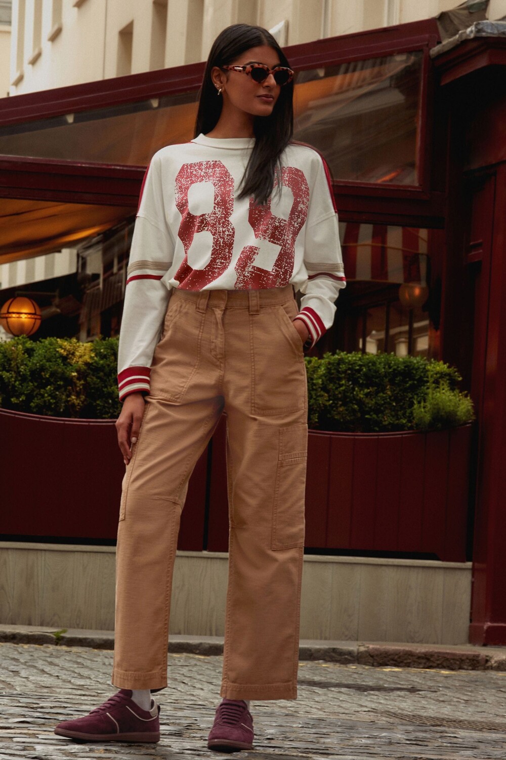 Брюки из хлопка «бочка» Next, коричневый
Брюки из хлопка «бочка» Next, коричневый