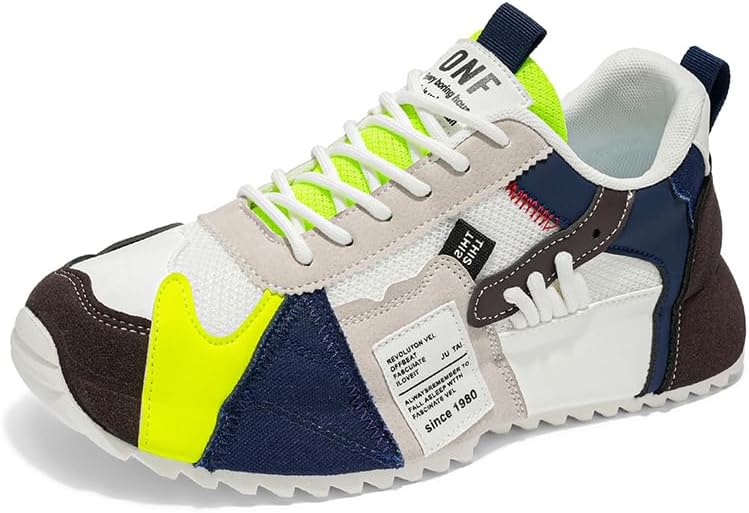 Повседневные спортивные кроссовки, дизайн с блоками цвета, белый, желтый, оранжевый, синий, сетчатая и кожаная конструкция, ретро стиль для бега, удобные прогулочные обувь Generic
Повседневные спортивные кроссовки, дизайн с блоками цвета, белый, желтый, оранжевый, синий, сетчатая и кожаная конструкция, ретро стиль для бега, удобные прогулочные обувь Generic