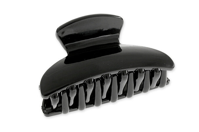 Черная блестящая челюсть для ловли волос Inna Marka
Черная блестящая челюсть для ловли волос Inna Marka