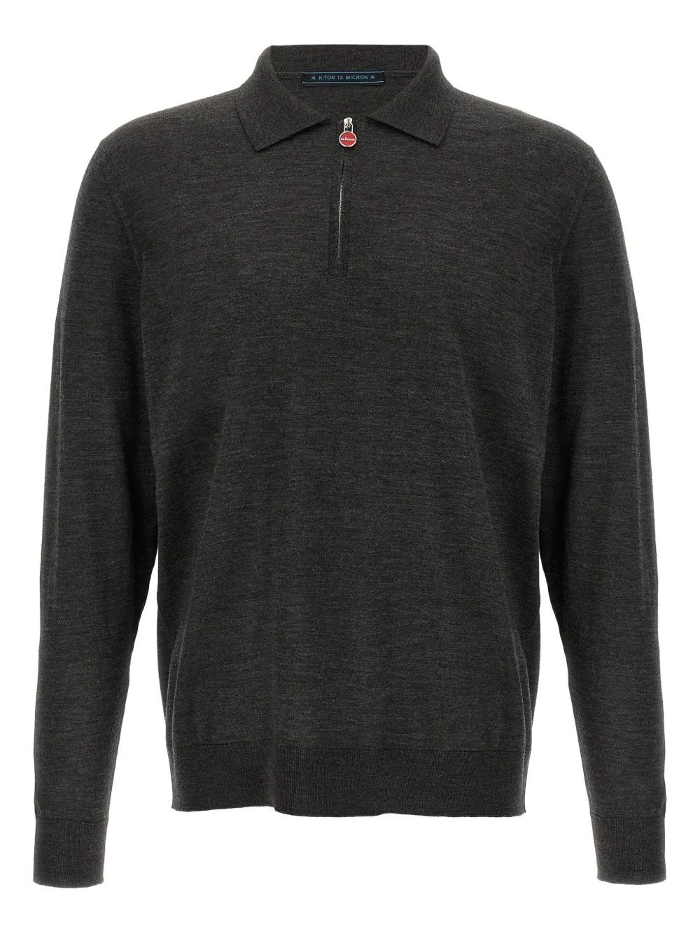 Свитер из меланжевой пряжи с_half_zip_ (молнией до половины) Kiton, серый
Свитер из меланжевой пряжи с_half_zip_ (молнией до половины) Kiton, серый