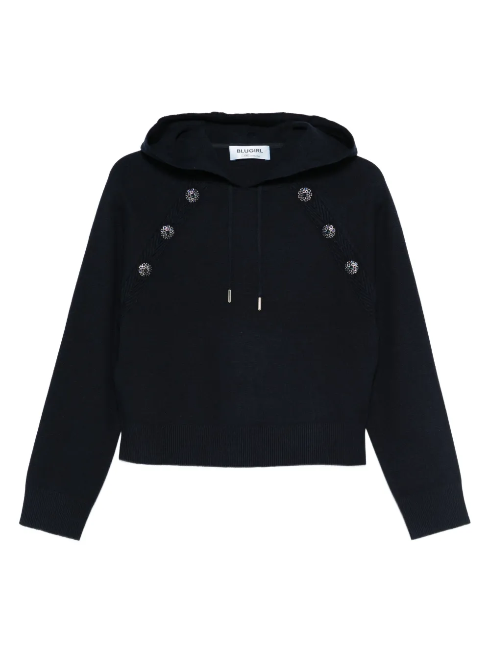 Худи с декоративными пуговицами Blugirl, синий
Худи с декоративными пуговицами Blugirl, синий