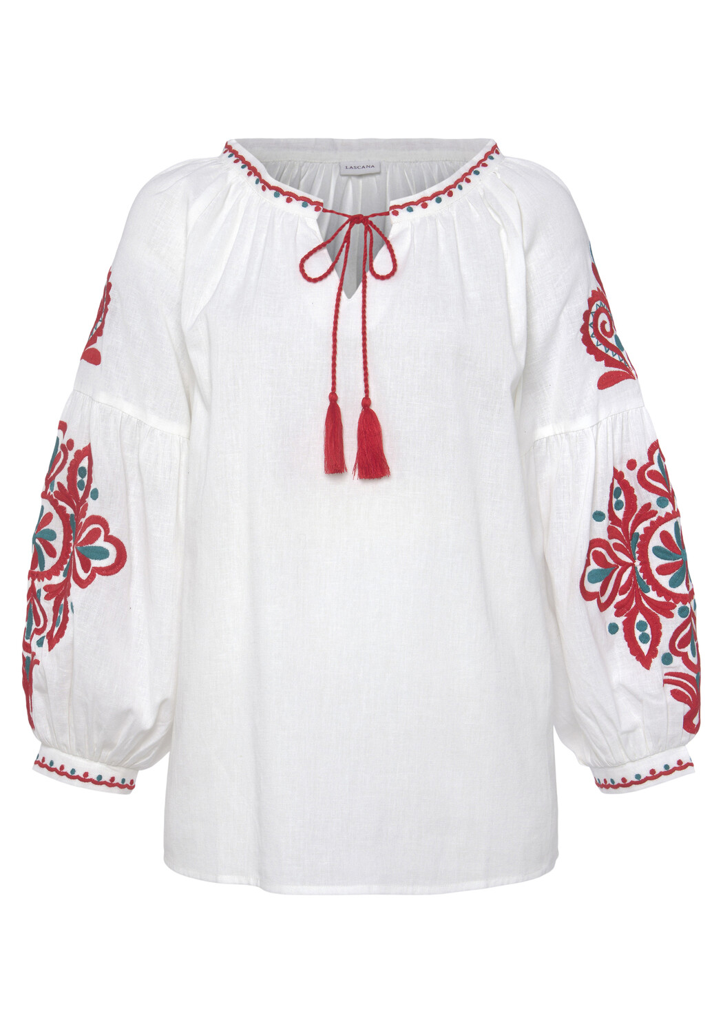 Блуза LASCANA Langarm, белый
Блуза LASCANA Langarm, белый