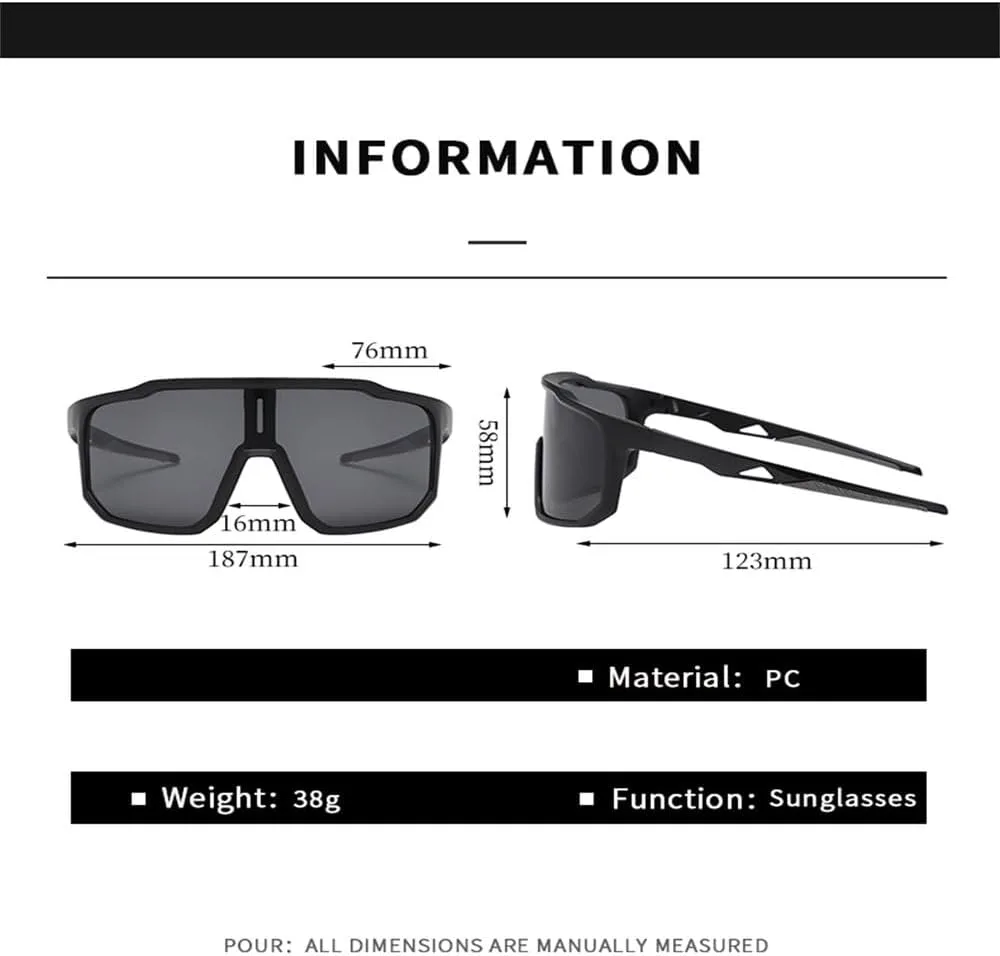 Мужские и женские солнцезащитные очки для занятий спортом на открытом воздухе, большие очки для езды на велосипеде, с защитой от УФ-излучения KTUCN, Black Blue
Мужские и женские солнцезащитные очки для занятий спортом на открытом воздухе, большие очки для езды на велосипеде, с защитой от УФ-излучения KTUCN, Black Blue