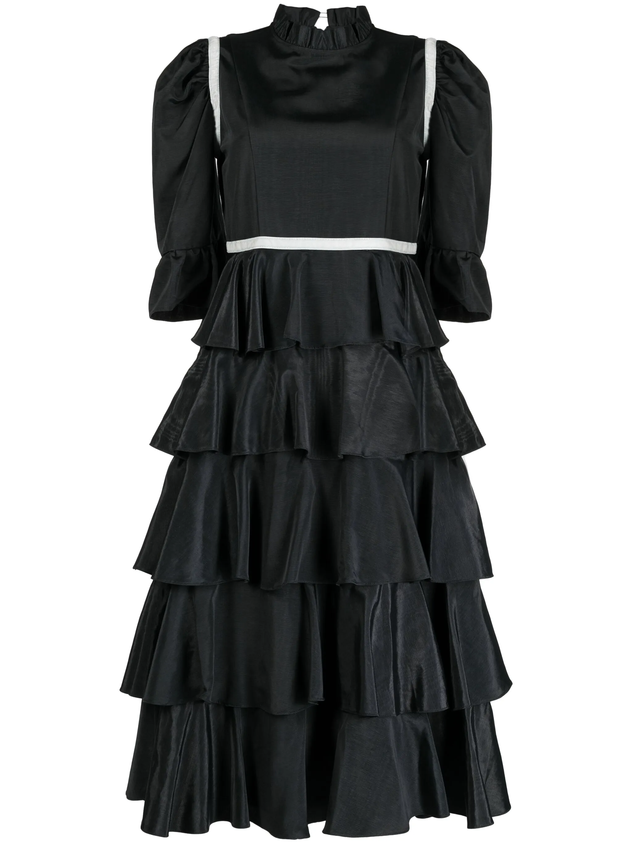 Ярусное платье миди Simone Batsheva, черный
Ярусное платье миди Simone Batsheva, черный