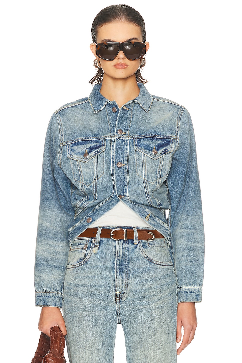 Куртка-тракер с запахом R13, Merrin Blue
Куртка-тракер с запахом R13, Merrin Blue