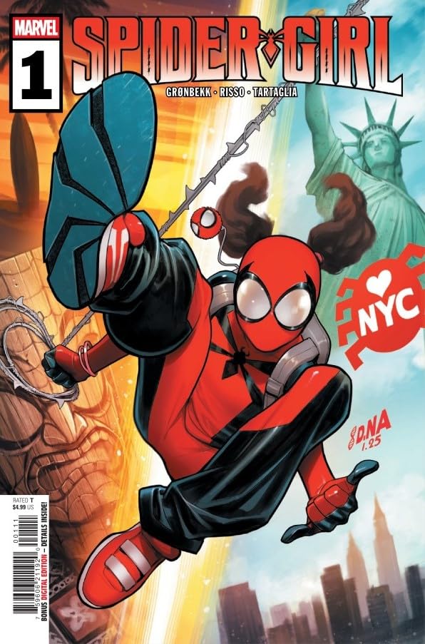 Spider-Girl #1 David Nakayama Main Cover with Rated Comics Acrylic Backer (Rated Comics)
Spider-Girl #1 David Nakayama Main Cover with Rated Comics Acrylic Backer (Rated Comics)