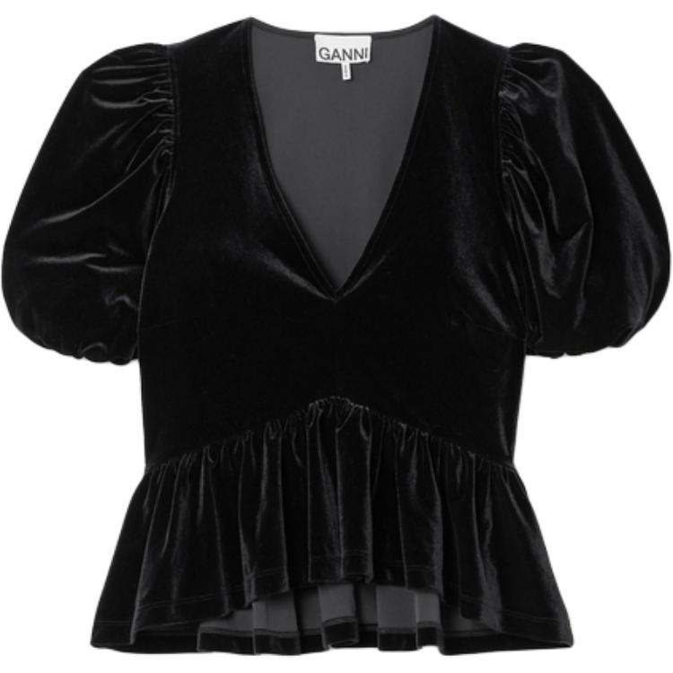 GANNI Футболка женская черная, Черный, GANNI Футболка женская черная
GANNI Футболка женская черная, Черный, GANNI Футболка женская черная