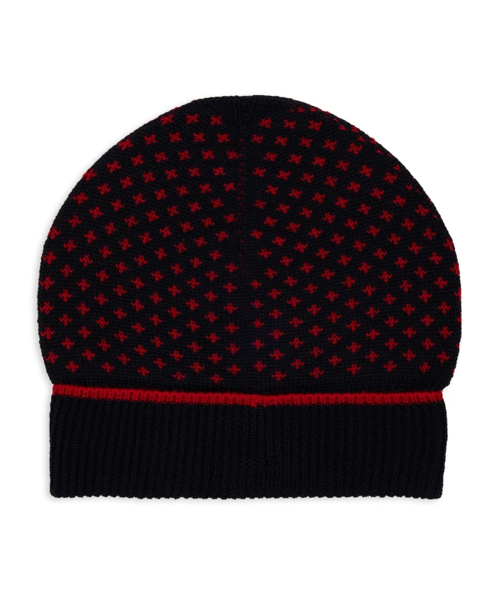 Синяя шерстяная шапка-бини с изображением лилии. Gallo, мультиколор
Синяя шерстяная шапка-бини с изображением лилии. Gallo, мультиколор