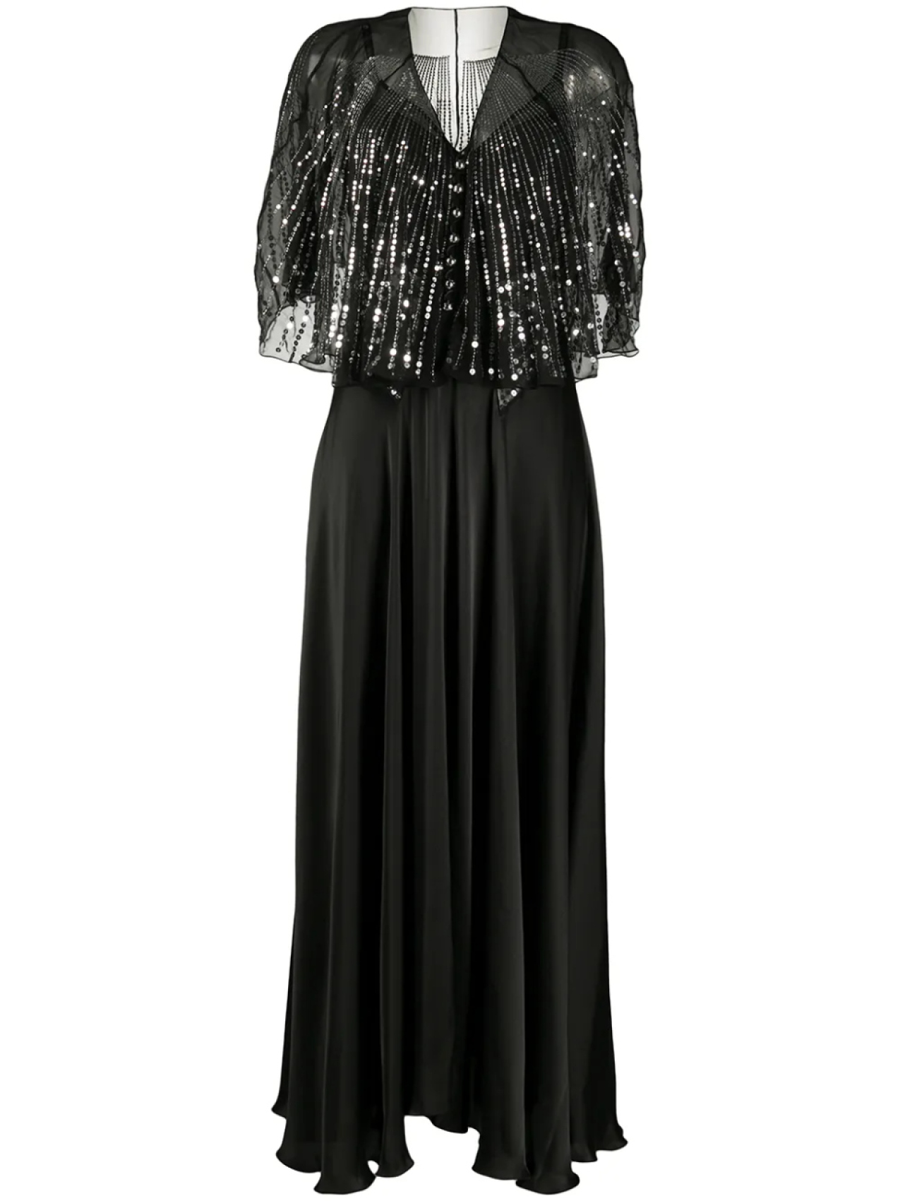Rabanne длинное платье с пайетками, черный
Rabanne длинное платье с пайетками, черный