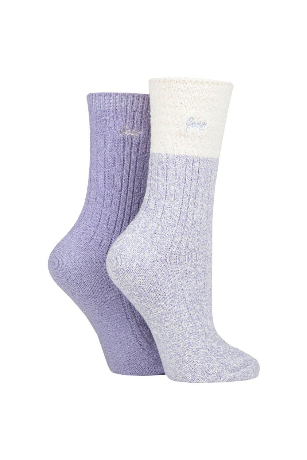 2 пары сверхмягких вязаных носков-ботинок Jeep, фиолетовый
2 пары сверхмягких вязаных носков-ботинок Jeep, фиолетовый