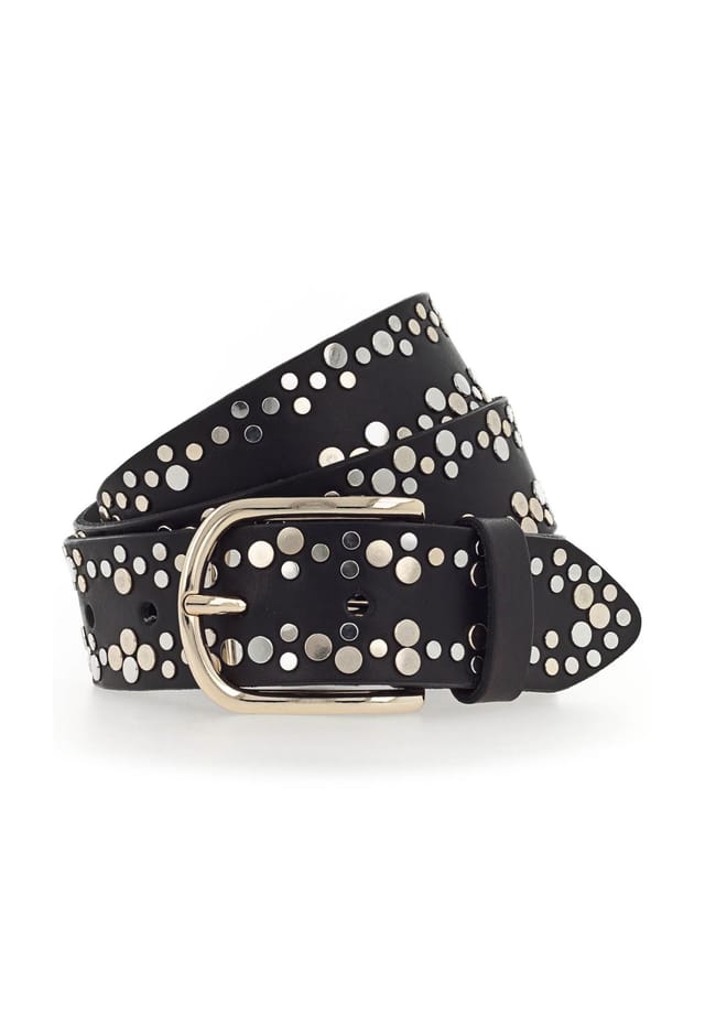 Ремень из кожи с заклепками Vanzetti, черный
Ремень из кожи с заклепками Vanzetti, черный