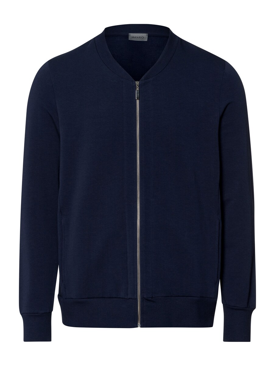 Толстовка с капюшоном на молнии Hanro Natural Living, темно-синий 
Толстовка с капюшоном на молнии Hanro Natural Living, темно-синий