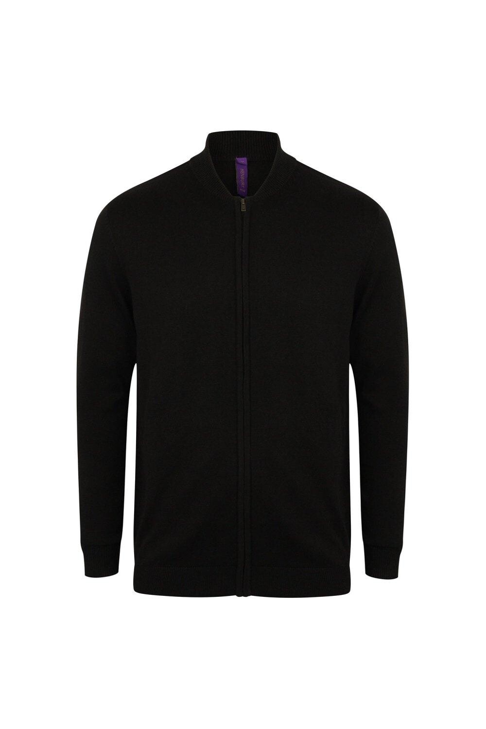 Вязаный бомбер Henbury, черный
Вязаный бомбер Henbury, черный