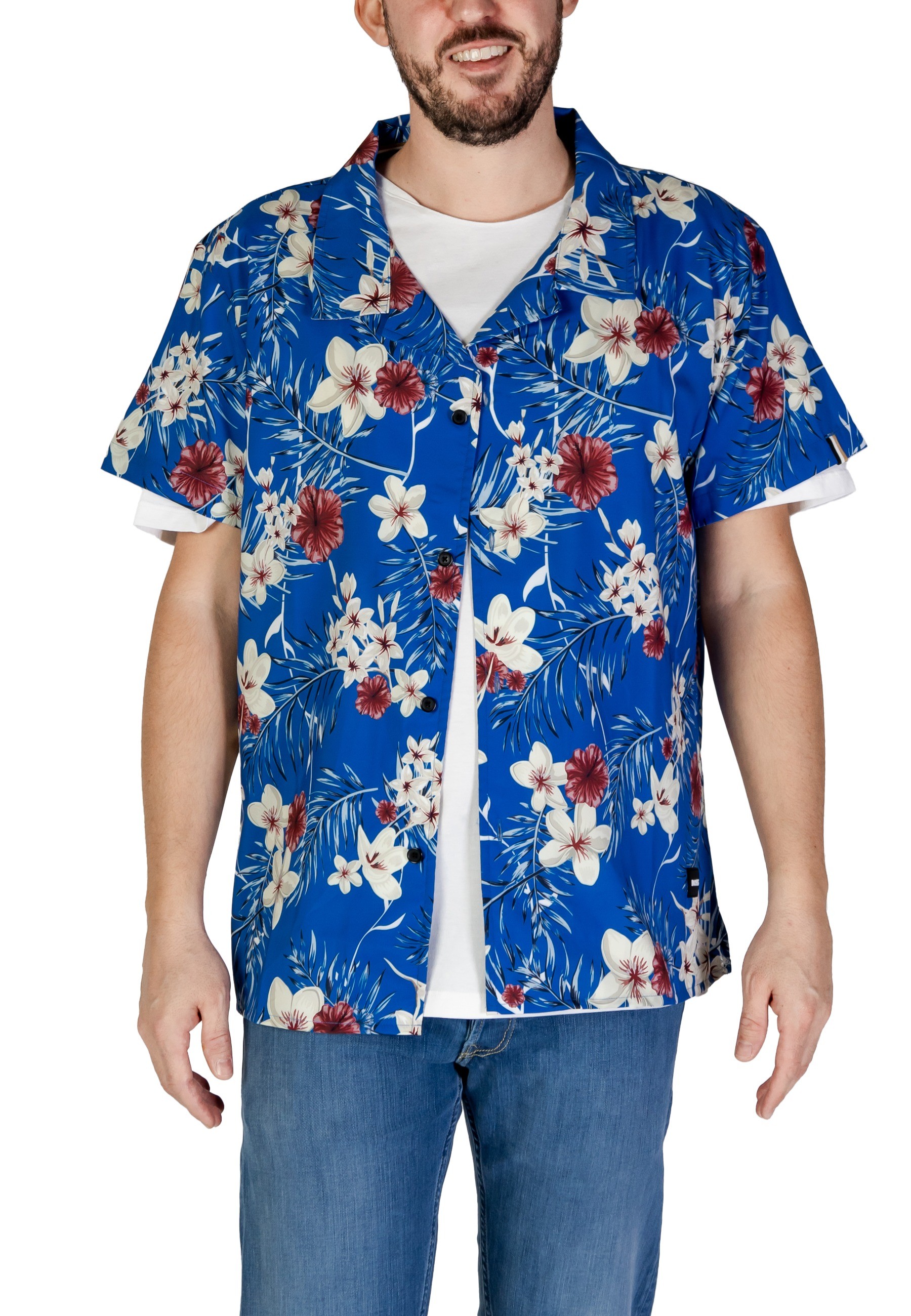 Рубашка BOSS в гавайском стиле, светло-голубой
Рубашка BOSS в гавайском стиле, светло-голубой