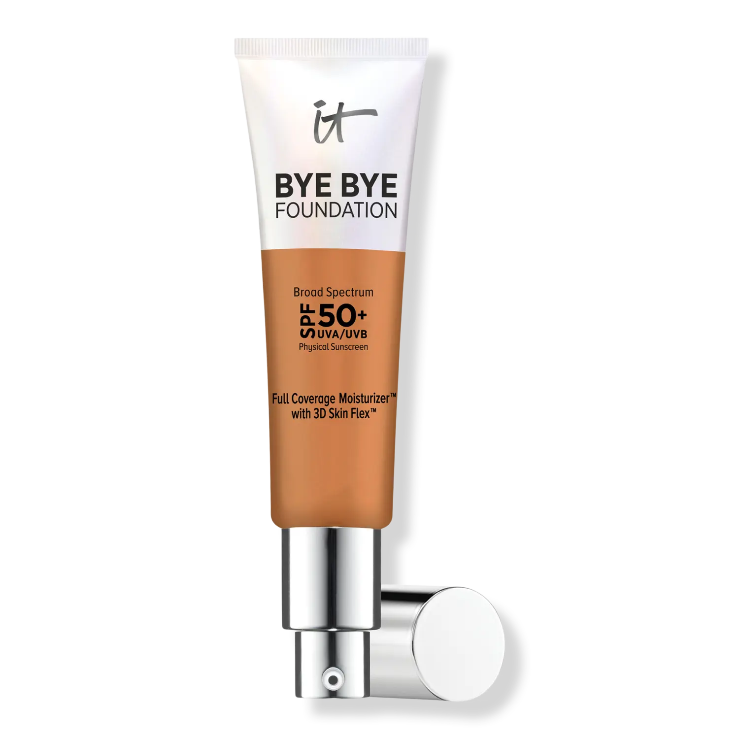 Увлажняющий крем Bye Bye Foundation с полным покрытием и SPF 50+ IT Cosmetics, Tan (tan skin w/ warm yellow undertone)
Увлажняющий крем Bye Bye Foundation с полным покрытием и SPF 50+ IT Cosmetics, Tan (tan skin w/ warm yellow undertone)