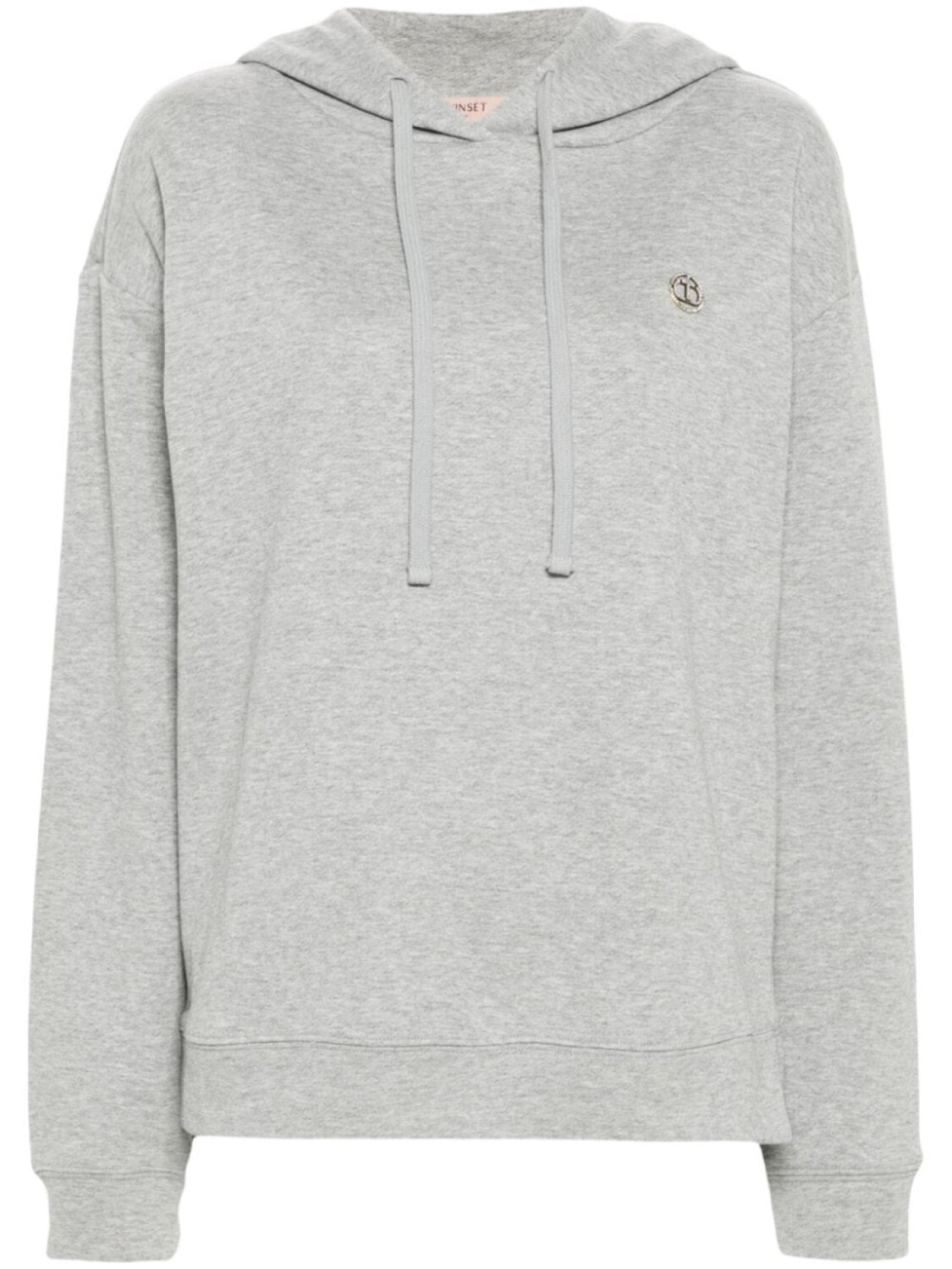 TWINSET толстовка с логотипом, серый 
TWINSET толстовка с логотипом, серый