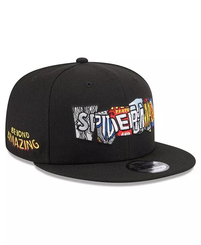 Мужская черная кепка с капюшоном Spider-Man Titles 9FIFTY Snapback New Era, черный
Мужская черная кепка с капюшоном Spider-Man Titles 9FIFTY Snapback New Era, черный