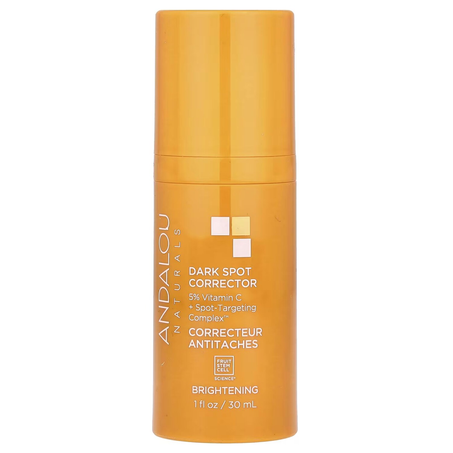 Корректор темных пятен, осветление, 1 жидкая унция (30 мл) Andalou Naturals
Корректор темных пятен, осветление, 1 жидкая унция (30 мл) Andalou Naturals