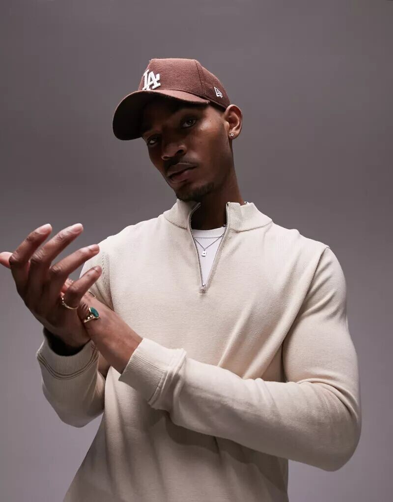 Бежевый джемпер на молнии Topman Essentials
Бежевый джемпер на молнии Topman Essentials