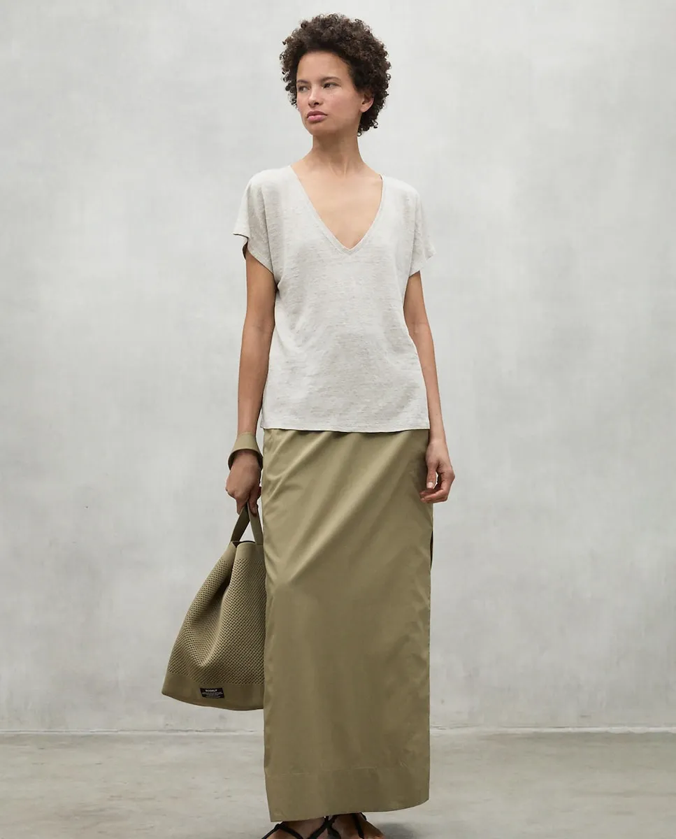 Женская футболка с короткими рукавами и V-образным вырезом Ecoalf, бежевый
Женская футболка с короткими рукавами и V-образным вырезом Ecoalf, бежевый