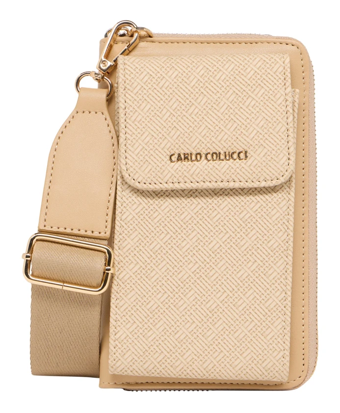 Элегантный кошелек для мобильного телефона Carlo Colucci, бежевый
Элегантный кошелек для мобильного телефона Carlo Colucci, бежевый