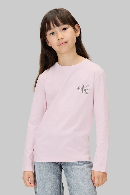 Детская хлопковая кофта с длинным рукавом Calvin Klein Jeans, розовый
Детская хлопковая кофта с длинным рукавом Calvin Klein Jeans, розовый