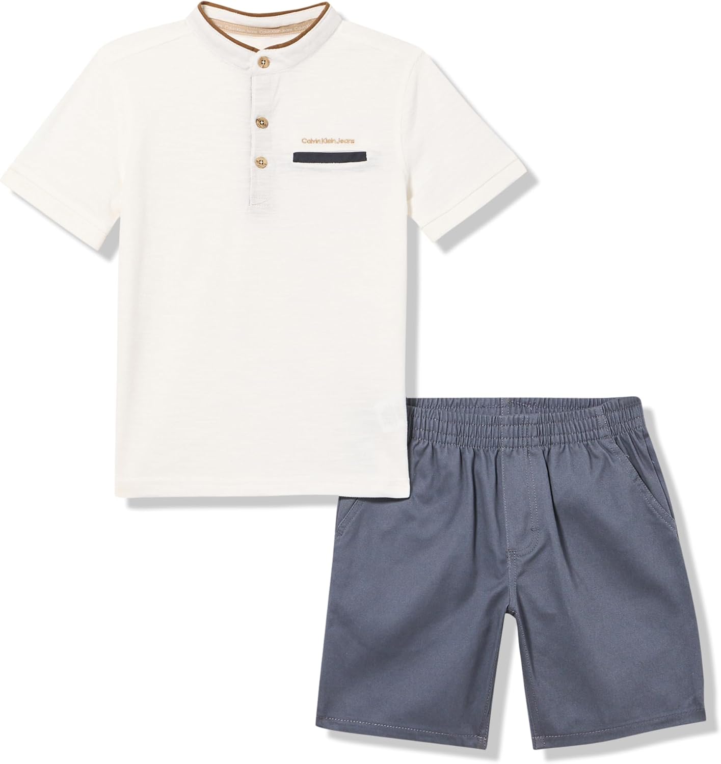 Комплект шорт Calvin Klein для мальчиков из 2 предметов, Marshmallow/Ombre Blue
Комплект шорт Calvin Klein для мальчиков из 2 предметов, Marshmallow/Ombre Blue