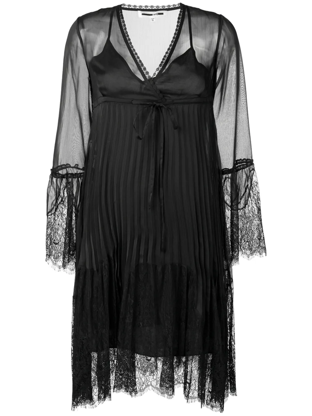 Плиссированное кружевное платье с вышивкой Mcq Swallow, черный
Плиссированное кружевное платье с вышивкой Mcq Swallow, черный