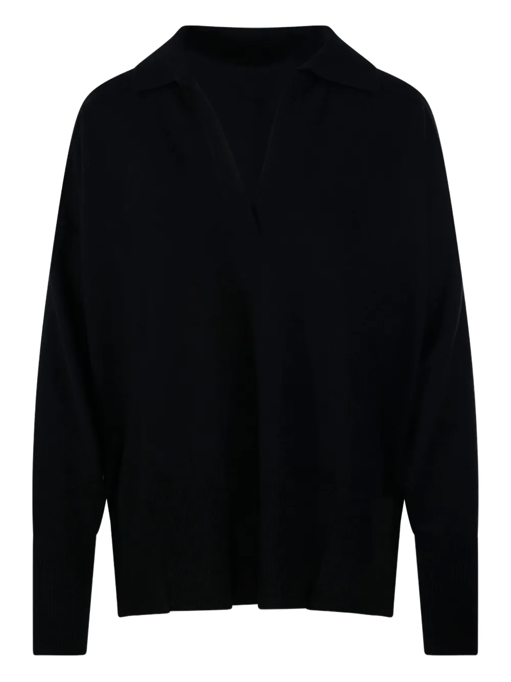 Свитер с воротником поло Roberto Collina, черный
Свитер с воротником поло Roberto Collina, черный