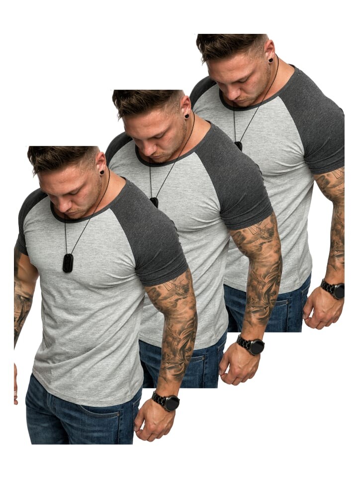 Футболка Amaci&Sons, цвет (3x grau/anthrazit)
Футболка Amaci&Sons, цвет (3x grau/anthrazit)