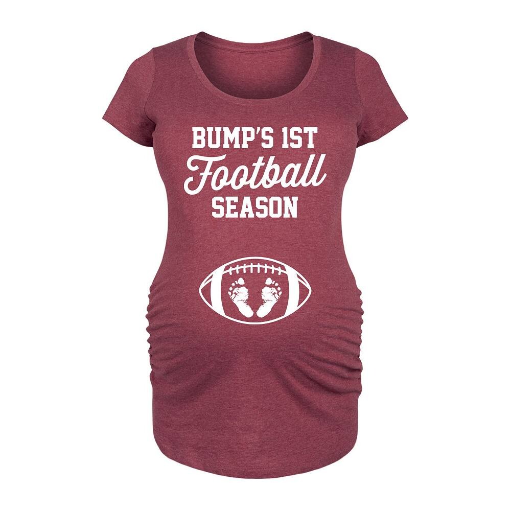 Футболка с рисунком «Maternity Bumps First Football Season» Licensed Character, цвет Heather Red
Футболка с рисунком «Maternity Bumps First Football Season» Licensed Character, цвет Heather Red