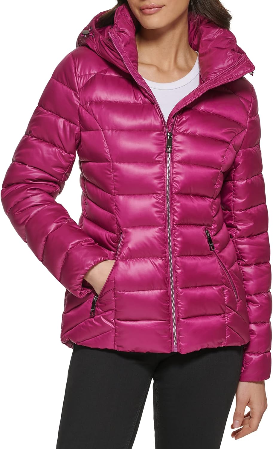 GUESS womens Women's Midweight Puffer Jacket, Quilted Magenta 2
GUESS womens Women's Midweight Puffer Jacket, Quilted Magenta 2