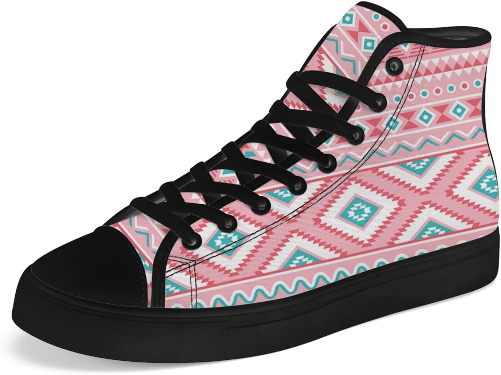 Высокие кеды на шнуровке Aztec для мужчин и женщин, с канвой, в стиле коренных американцев, повседневная обувь, подарок для папы и мамы Chebing, розовый
Высокие кеды на шнуровке Aztec для мужчин и женщин, с канвой, в стиле коренных американцев, повседневная обувь, подарок для папы и мамы Chebing, розовый