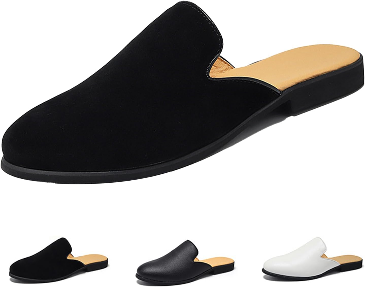 Мужские кожаные слипоны HNEOWGN, модные удобные закрытые туфли с низким каблуком, нескользящие без задника, повседневная обувь, черный
Мужские кожаные слипоны HNEOWGN, модные удобные закрытые туфли с низким каблуком, нескользящие без задника, повседневная обувь, черный