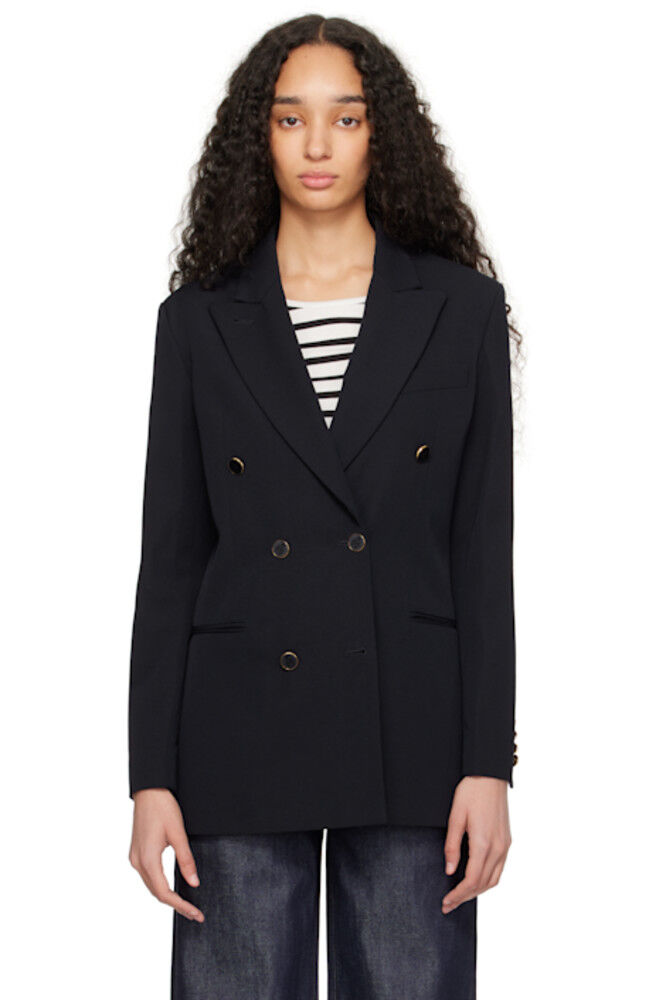 Темно-синий блейзер Anastasia Barbieri Edition Corta A.P.C.
Темно-синий блейзер Anastasia Barbieri Edition Corta A.P.C.