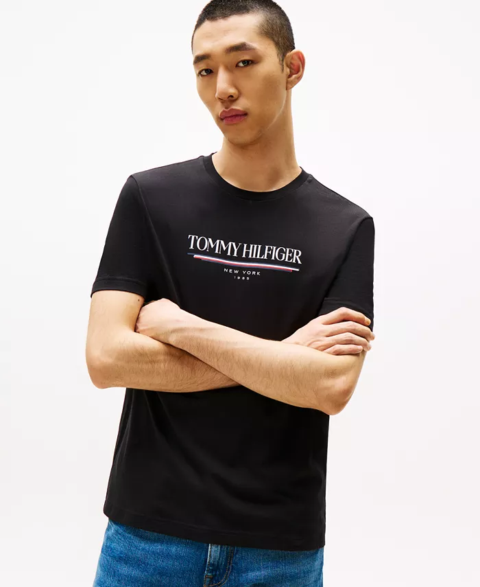 Мужская футболка с логотипом 1985 Tommy Hilfiger, черный
Мужская футболка с логотипом 1985 Tommy Hilfiger, черный