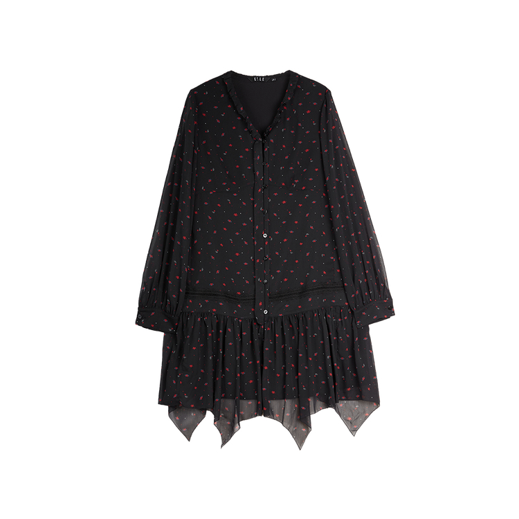 Женское платье с длинным рукавом ELLE, черный floral
Женское платье с длинным рукавом ELLE, черный floral