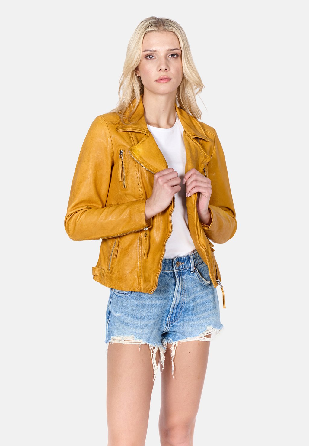 Кожаная куртка BIKER PRINCESS Freaky Nation, желтый
Кожаная куртка BIKER PRINCESS Freaky Nation, желтый